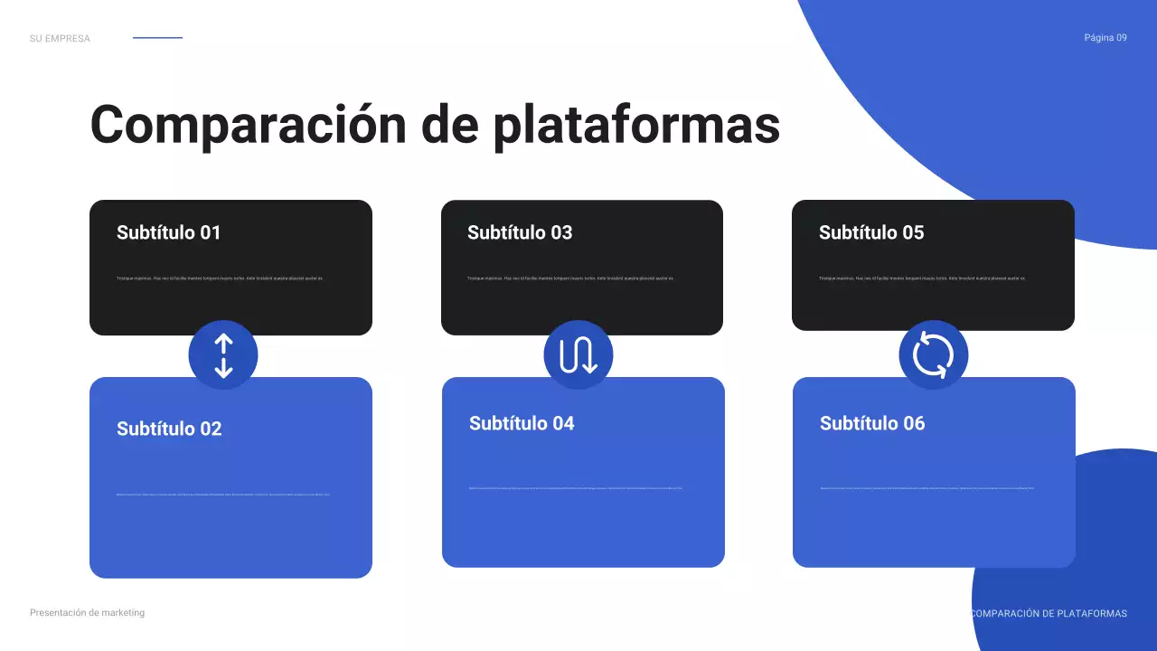 blue modern social media report