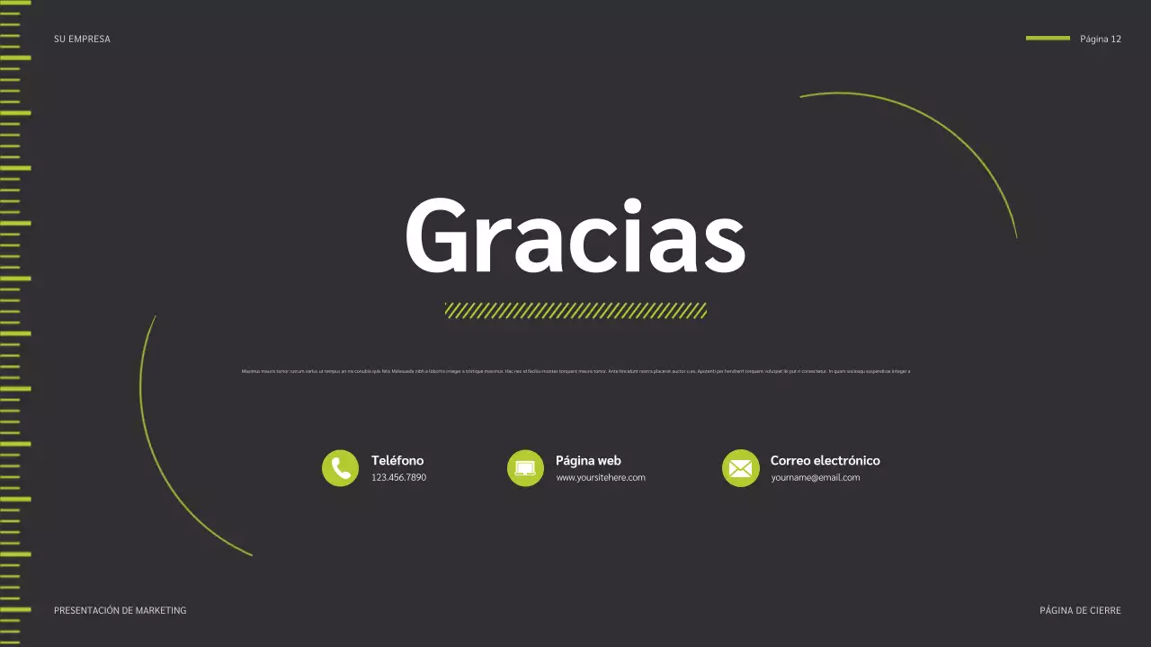 informe sobre las redes sociales de green modern