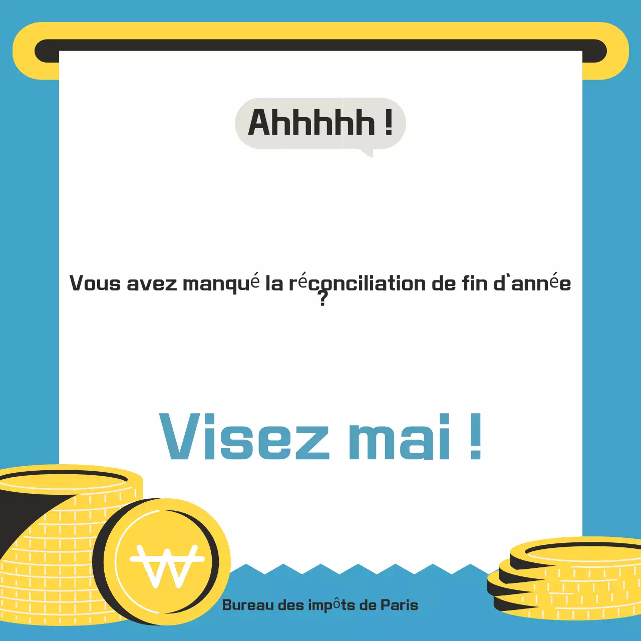 Guide fiscal bleu clair et propre