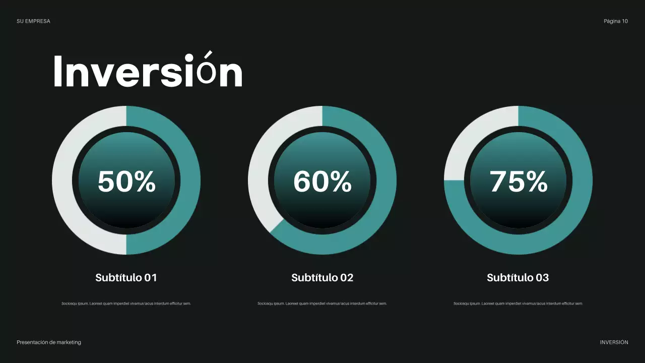 presentación del presupuesto teal modern