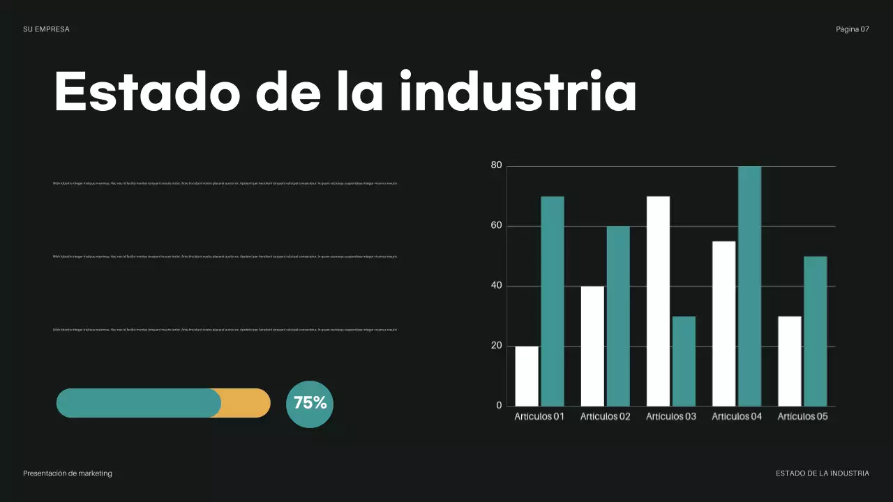 presentación del presupuesto teal modern