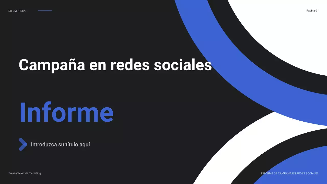 blue modern social media report