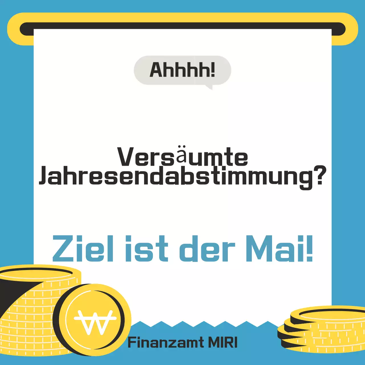 Hellblauer sauberer Steuerleitfaden