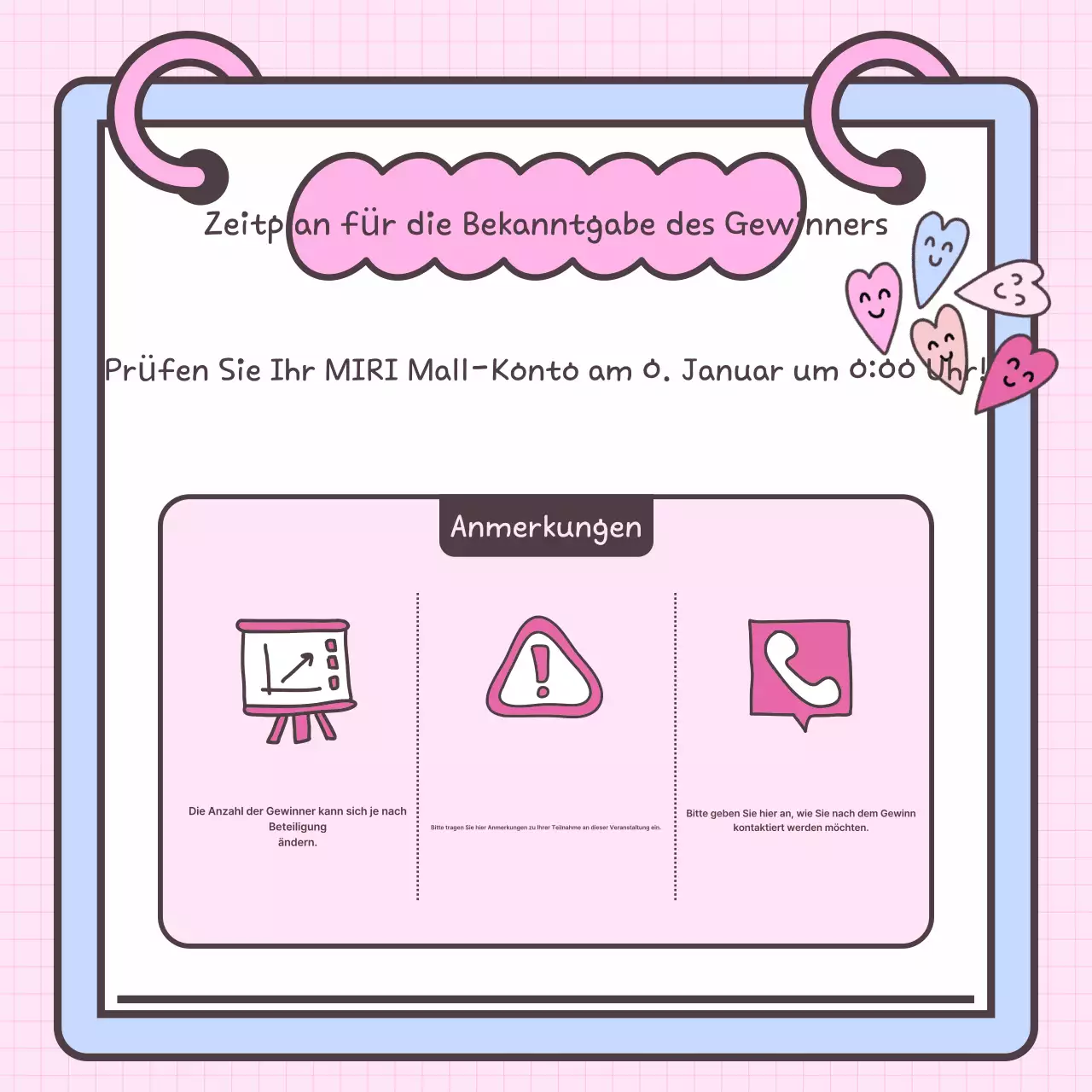 Unterstützen Sie die rosa Sache