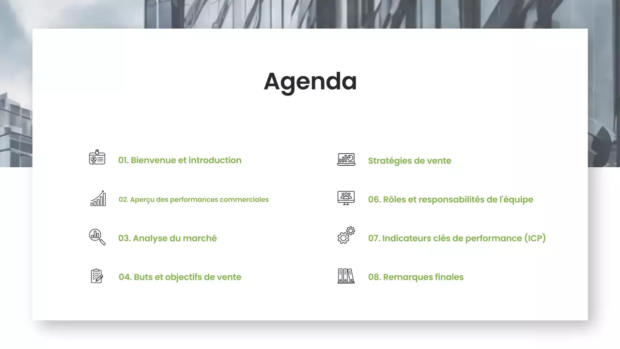 Tactiques de vente modernes Marketing Présentation de l'entreprise