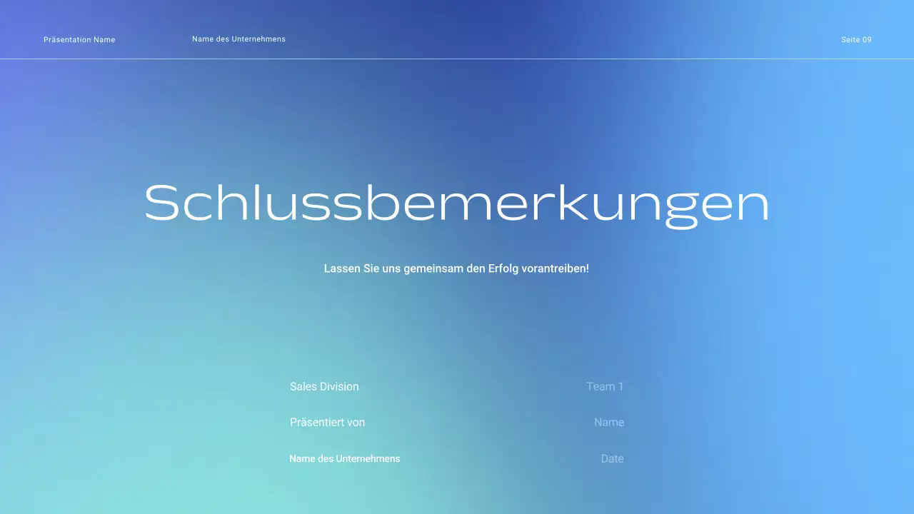 Minimal Gradient Corporate Sales Tactics Präsentation