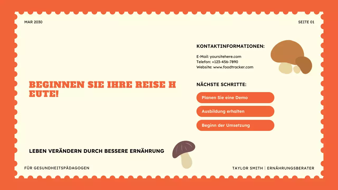 Food Tracker Präsentation