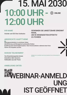 Einladung zum Webinar "Green Grey Modern Leadership