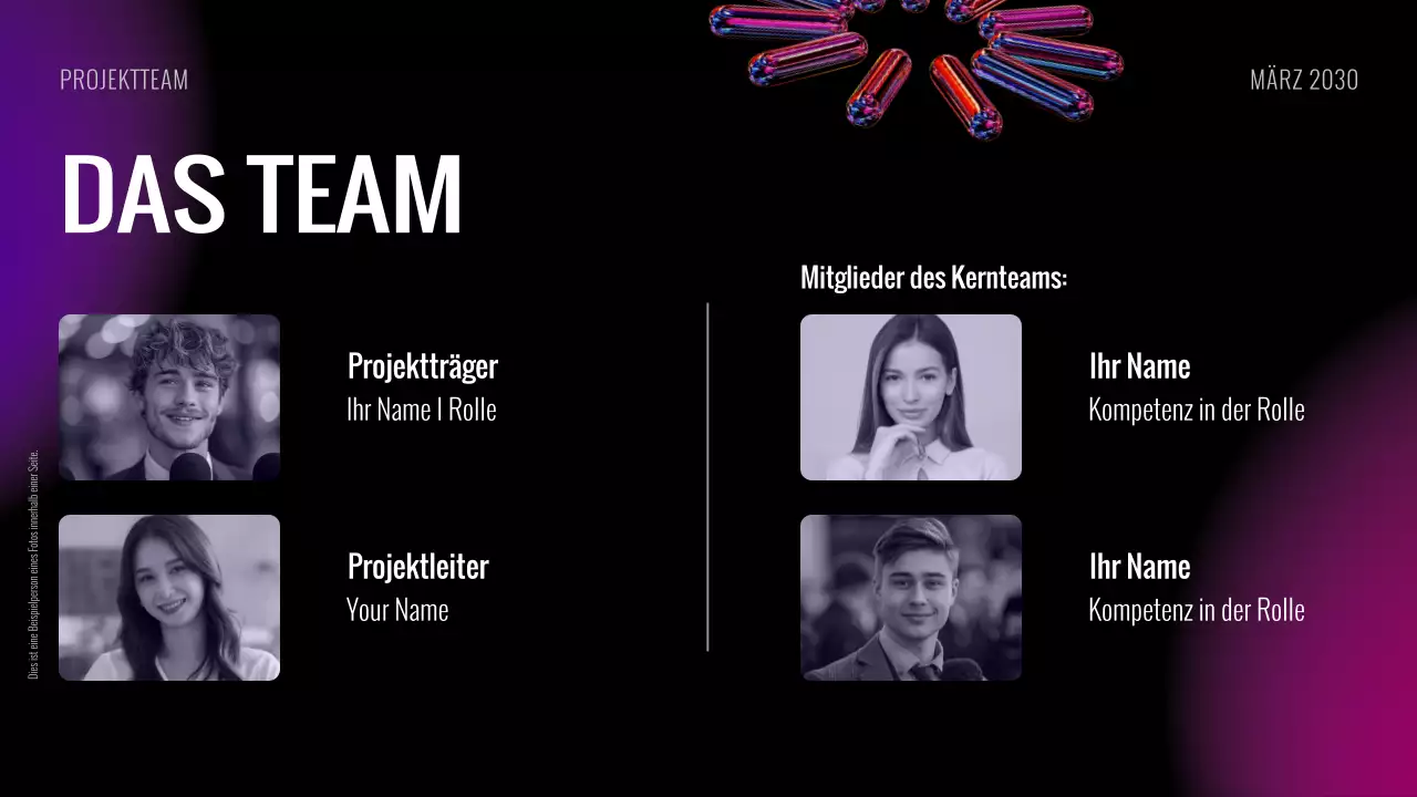 Black Purple Futuristic Project Kick Off Meeting Folien Präsentation