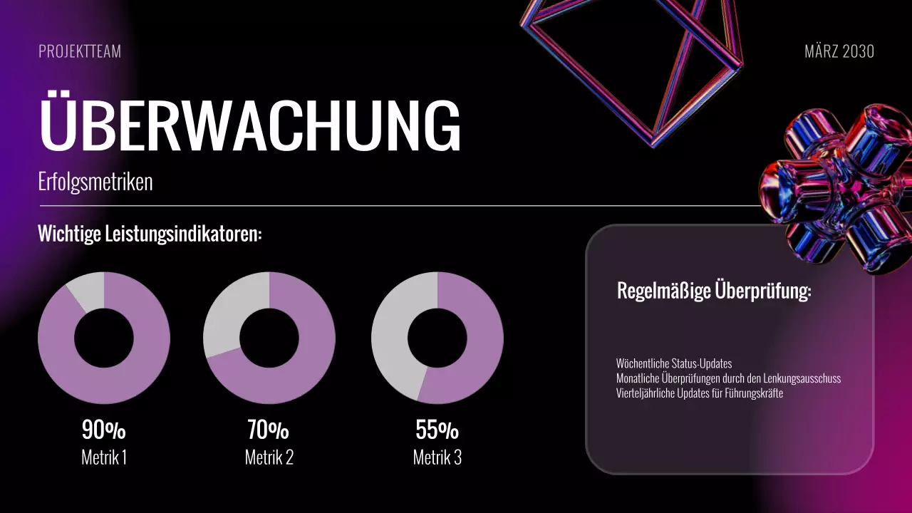 Black Purple Futuristic Project Kick Off Meeting Folien Präsentation