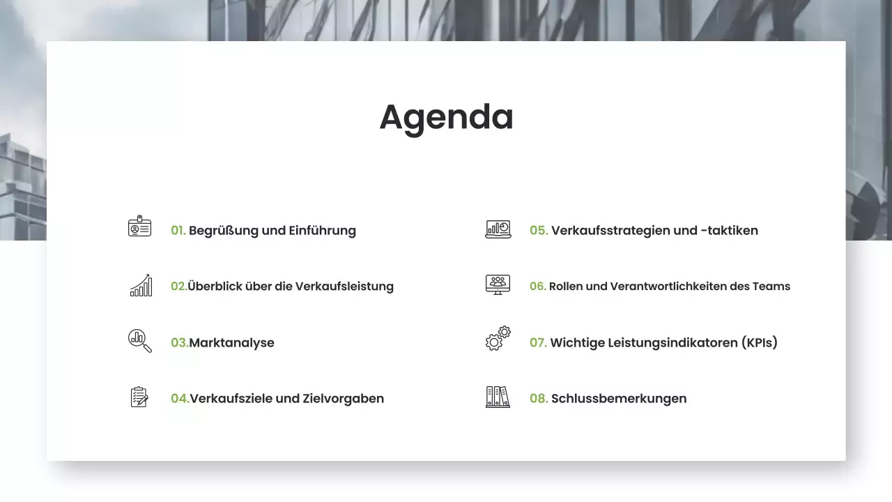 Moderne Verkaufstaktiken Marketing Business Präsentation