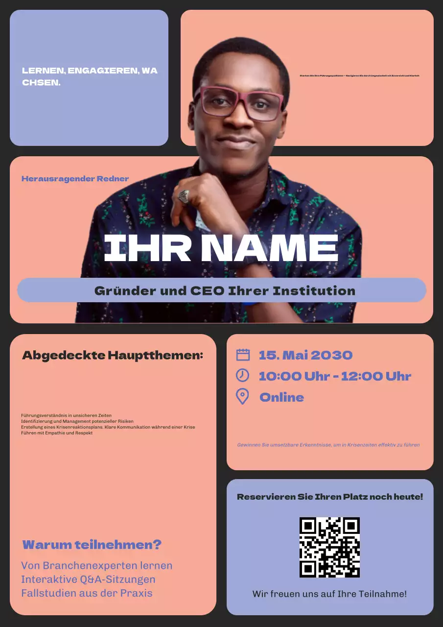 Purple Modern Leadership Event Promotion