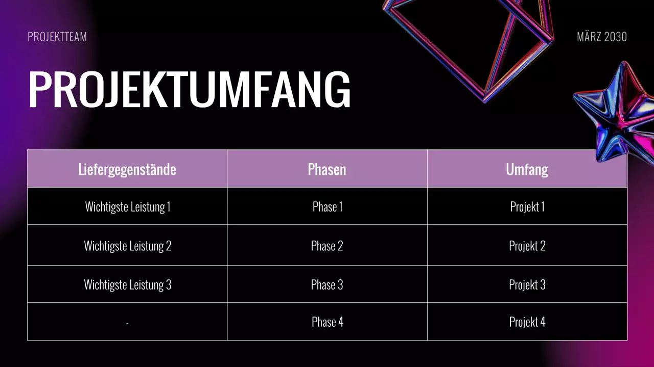 Black Purple Futuristic Project Kick Off Meeting Folien Präsentation