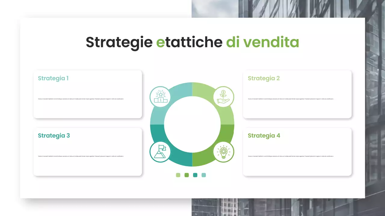 Tattiche di vendita moderne Presentazione del marketing aziendale