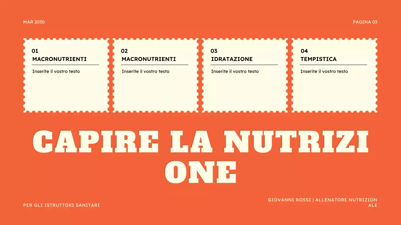 Presentazione del tracker alimentare