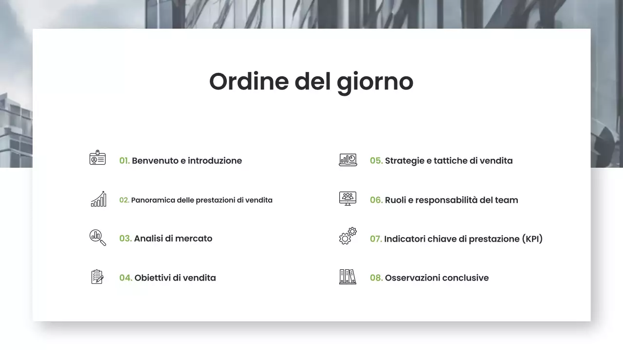 Tattiche di vendita moderne Presentazione del marketing aziendale