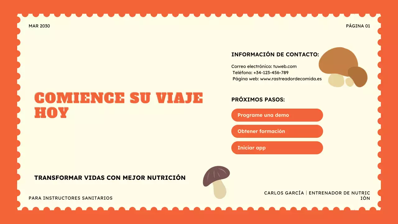 Presentación de Food Tracker