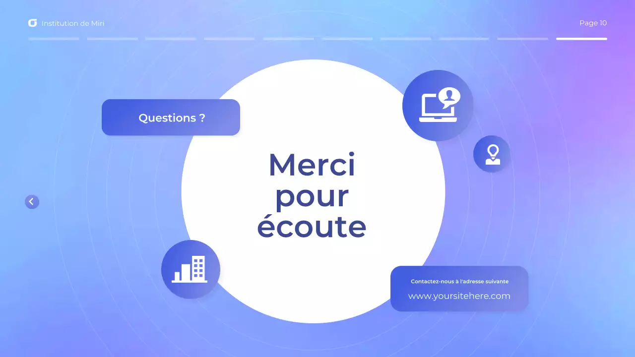 Présentation d'un webinaire moderne bleu et violet