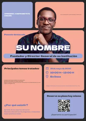 Promoción del evento Purple Modern Leadership