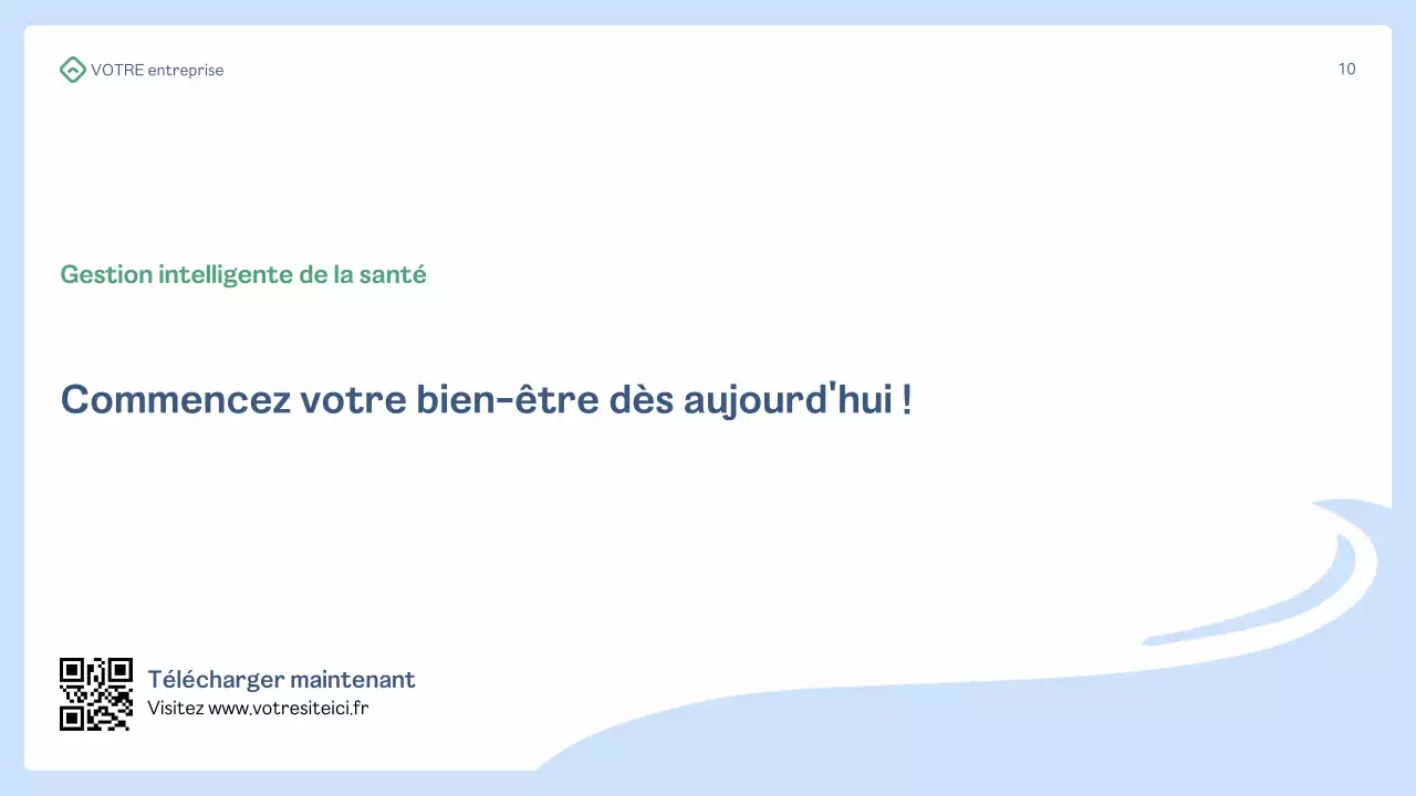 promotion de la santé moderne bleue