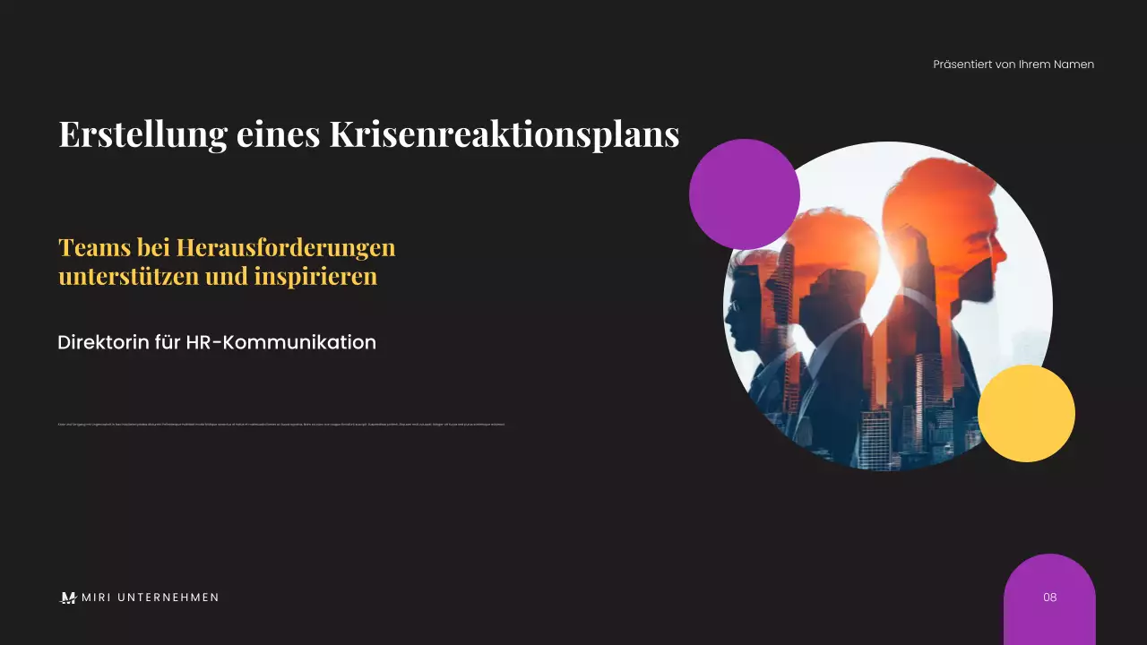 Minimalistische schwarze moderne Geschäftspräsentation