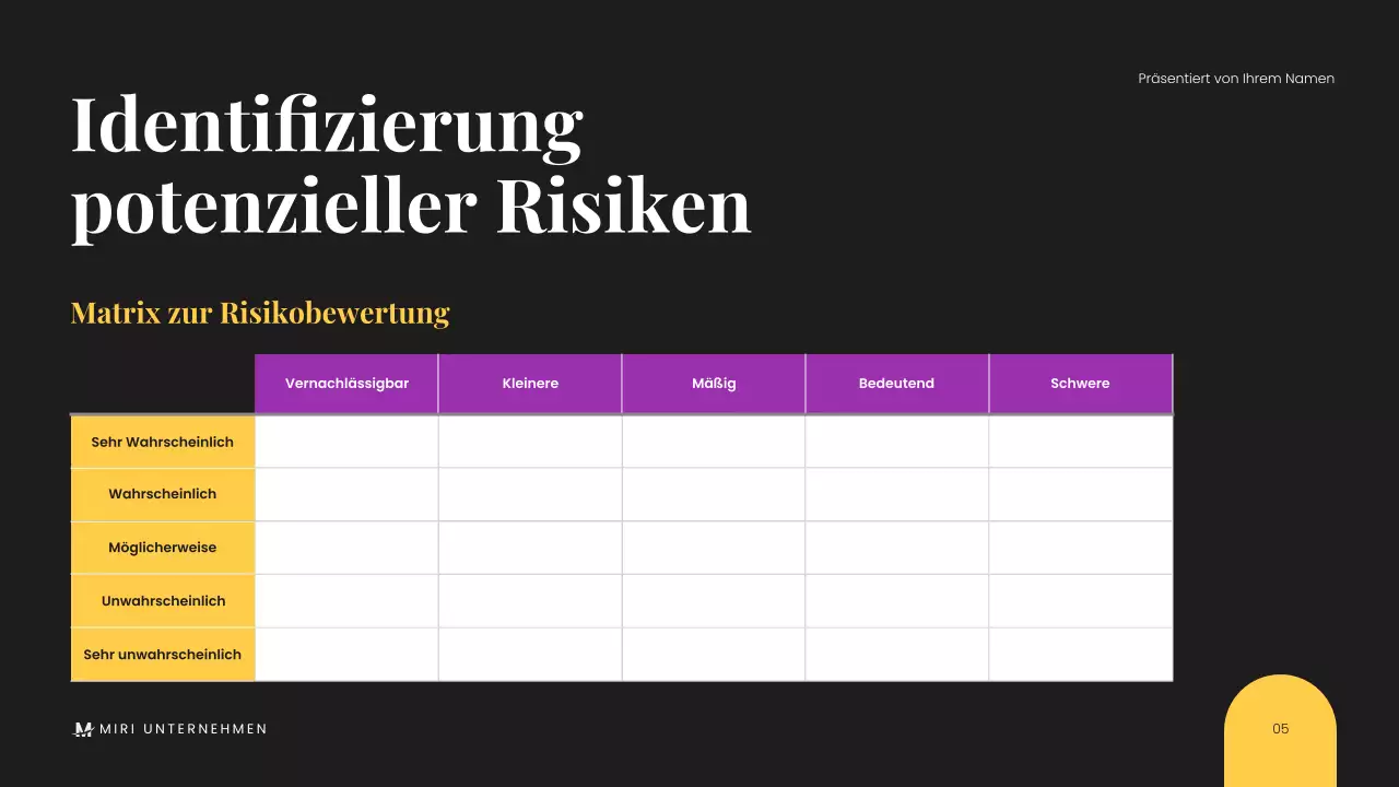 Minimalistische schwarze moderne Geschäftspräsentation