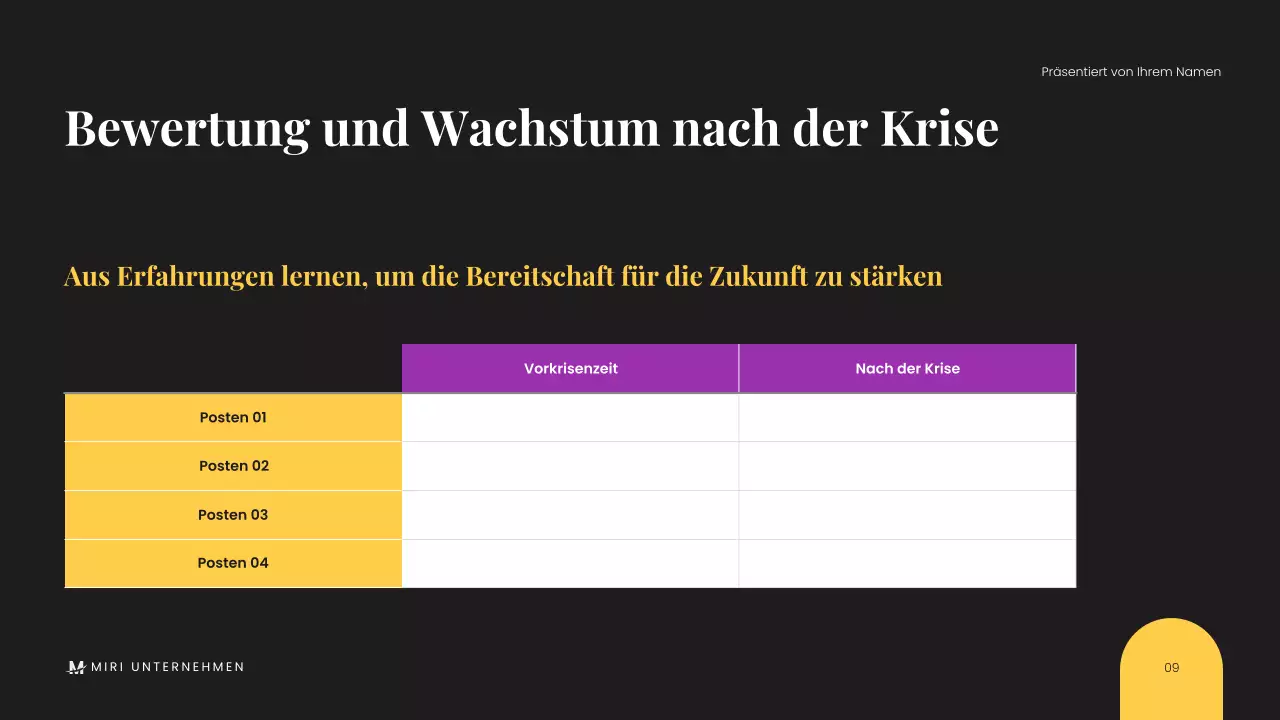 Minimalistische schwarze moderne Geschäftspräsentation