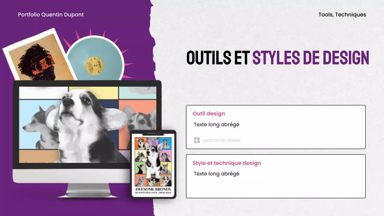 maximalisme violet portefeuille de design