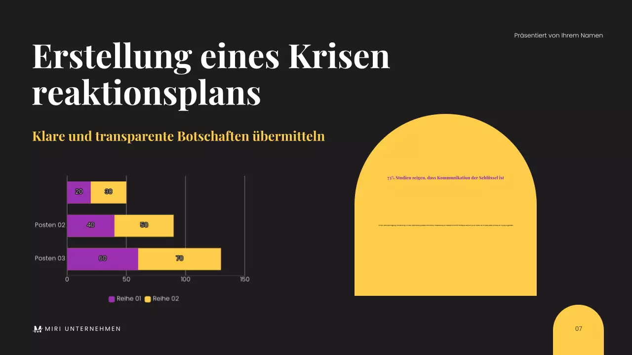 Minimalistische schwarze moderne Geschäftspräsentation