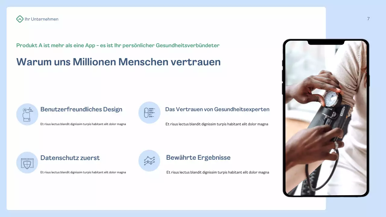 blue modern health promotion