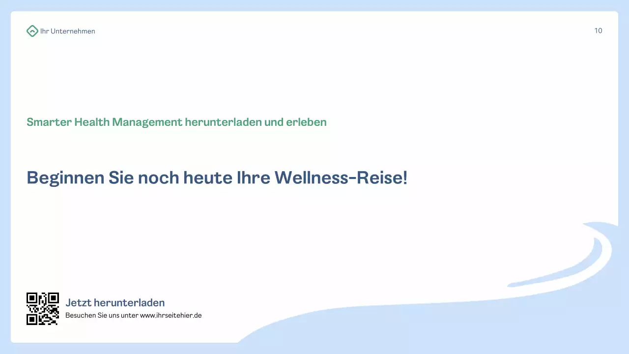 blue modern health promotion