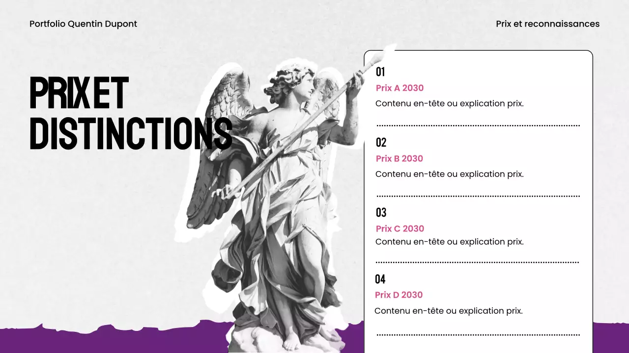 maximalisme violet portefeuille de design