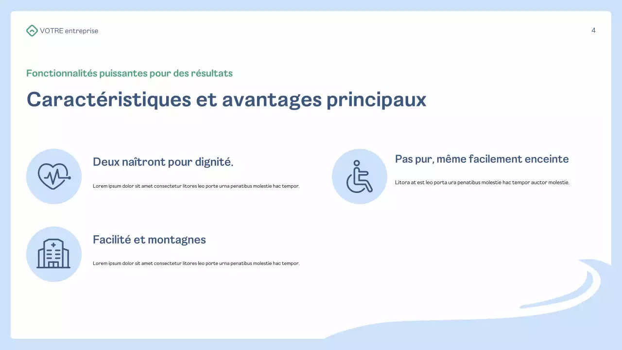 promotion de la santé moderne bleue