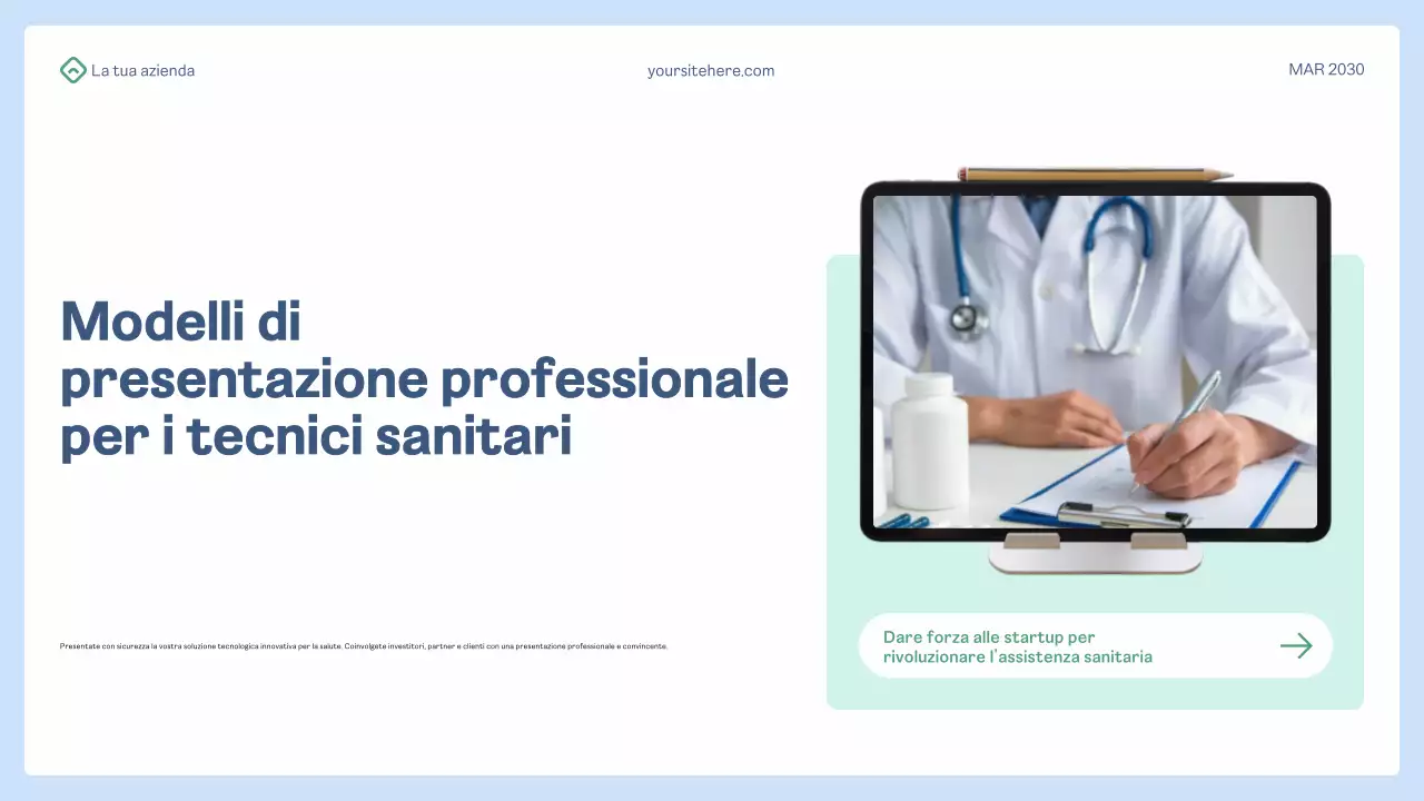 promozione della salute blu moderna