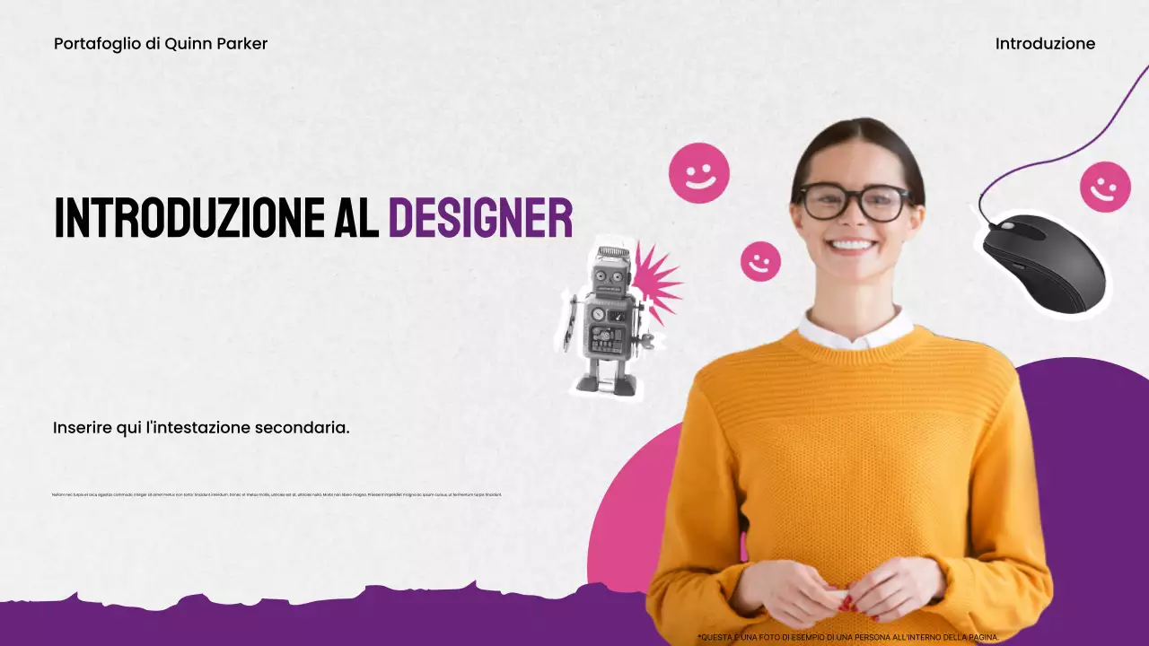 portfolio di design del massimalismo viola