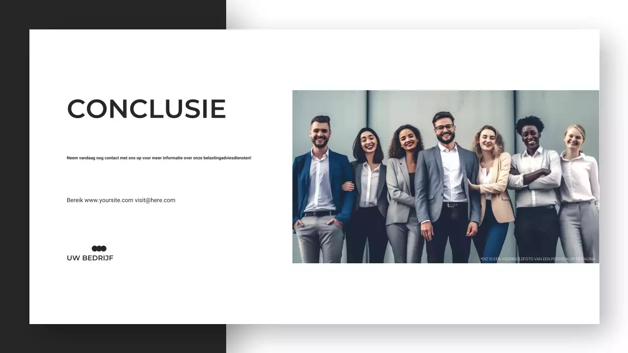 Minimalistische Moderne Strakke Presentatie Adviesbureau