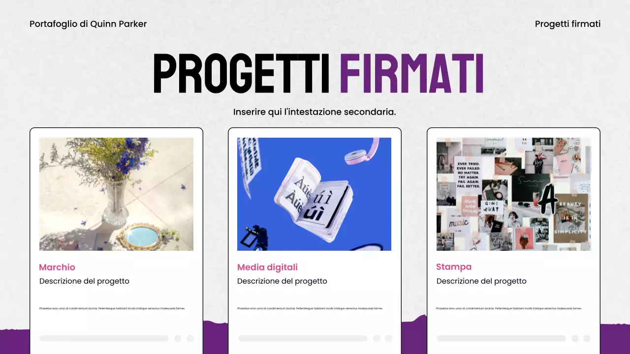 portfolio di design del massimalismo viola