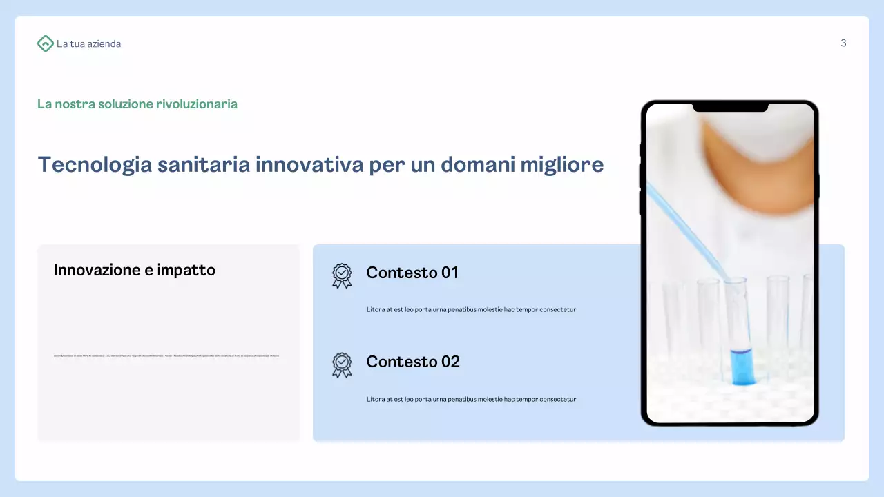 promozione della salute blu moderna