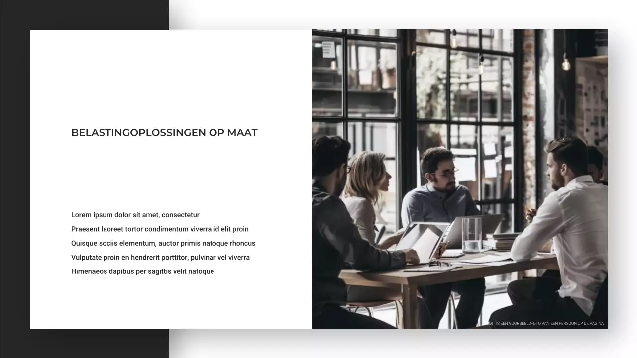 Minimalistische Moderne Strakke Presentatie Adviesbureau