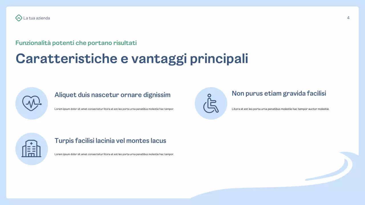 promozione della salute blu moderna