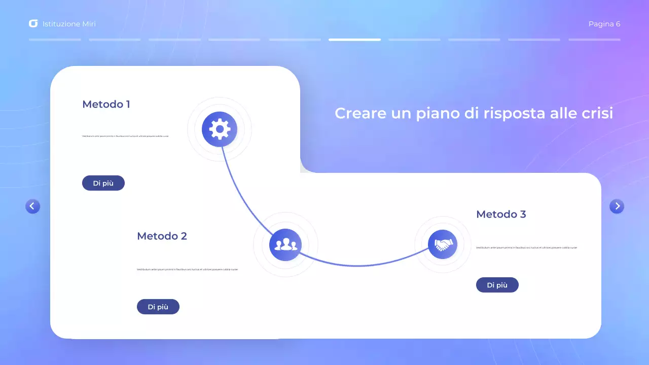 Presentazione del webinar moderno blu e viola