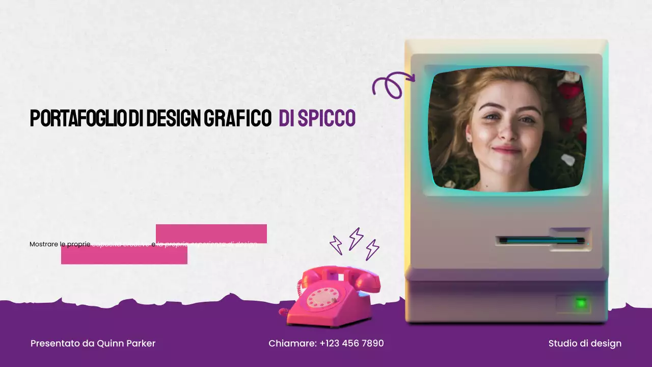 portfolio di design del massimalismo viola