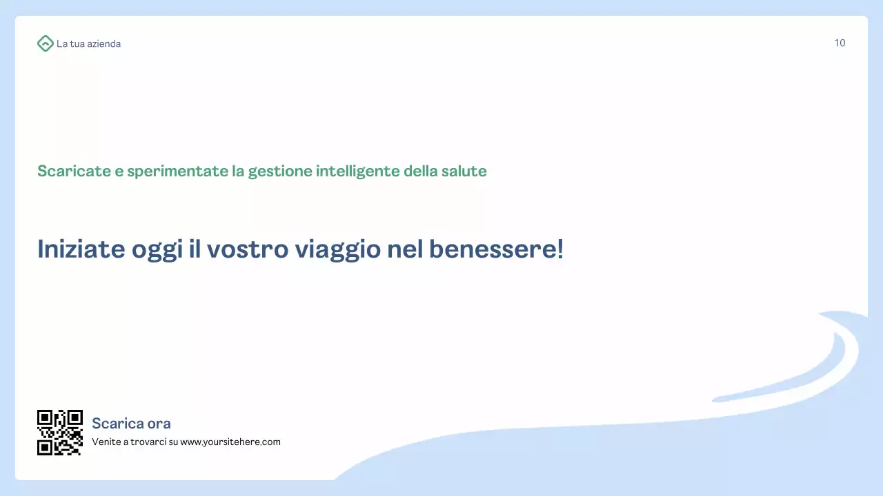 promozione della salute blu moderna