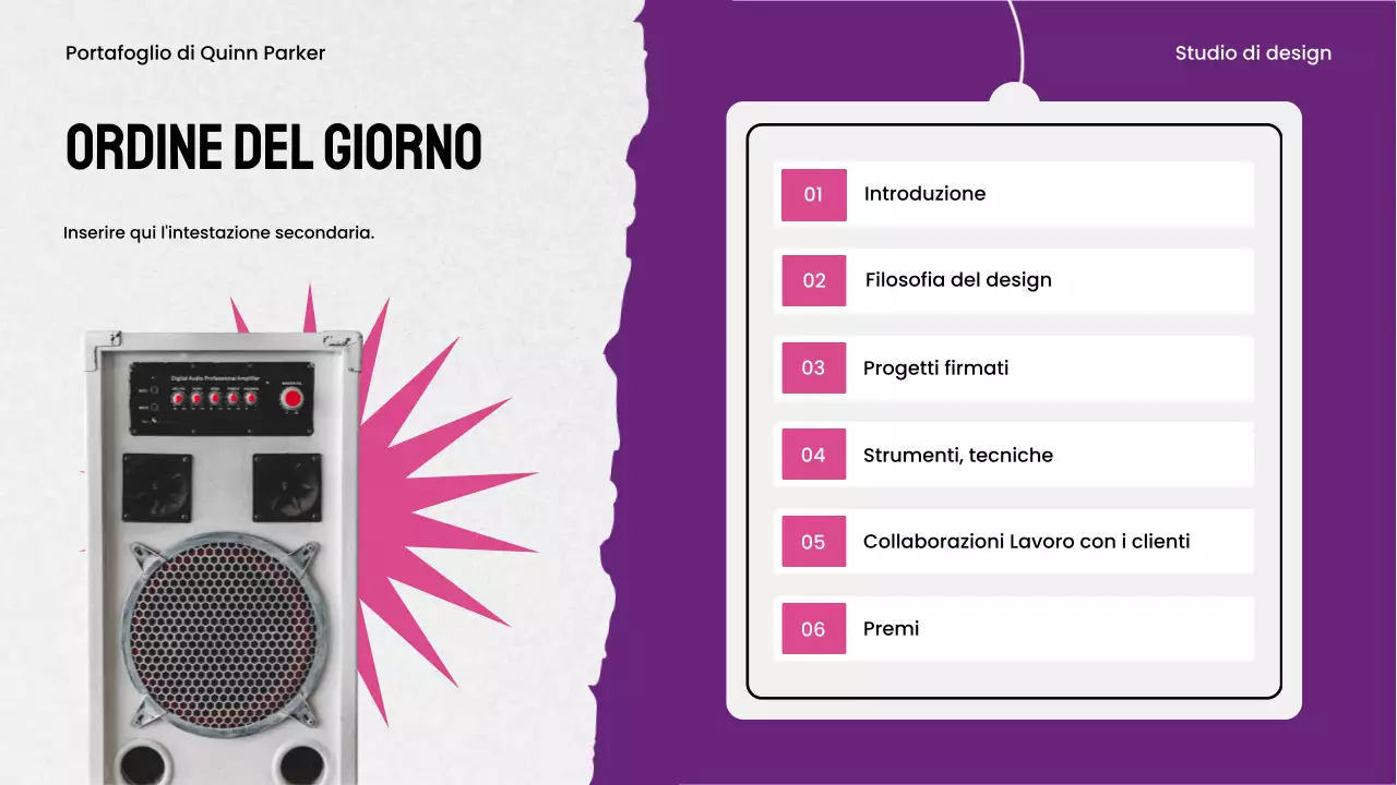 portfolio di design del massimalismo viola