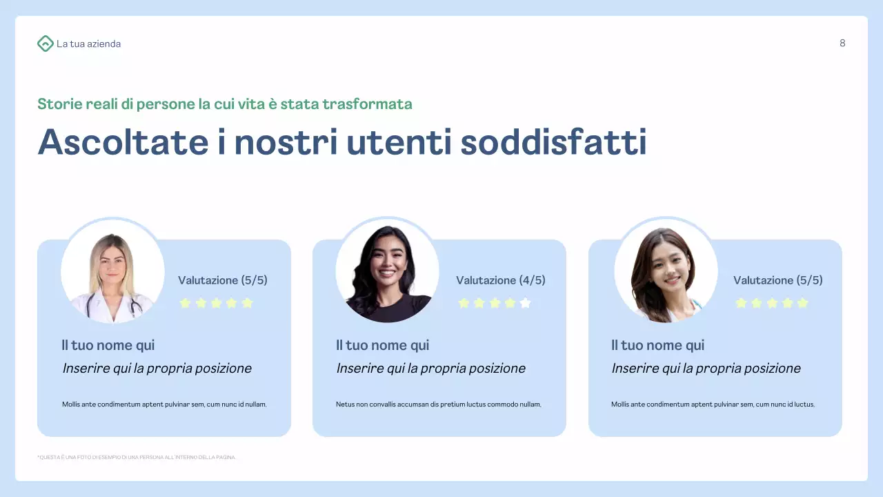 promozione della salute blu moderna