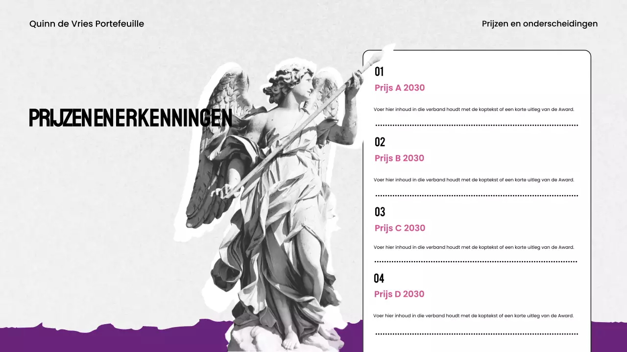 paars maximalisme ontwerp portfolio