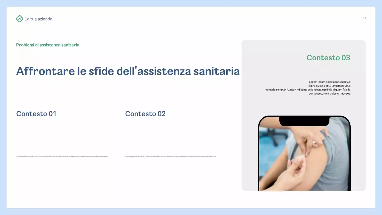 promozione della salute blu moderna