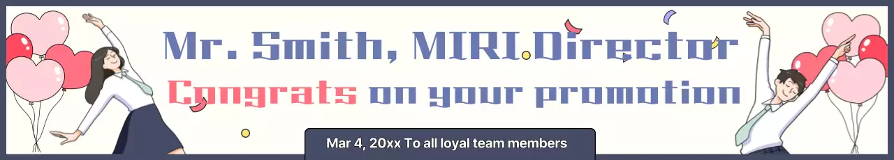 Celebrar uma promoção em azul claro