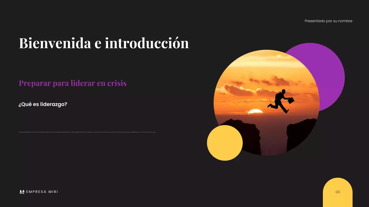 Presentación empresarial minimalista, negra y moderna