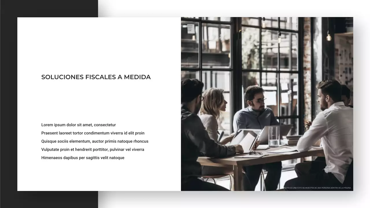 Presentación de agencia de consultoría minimalista, moderna y elegante